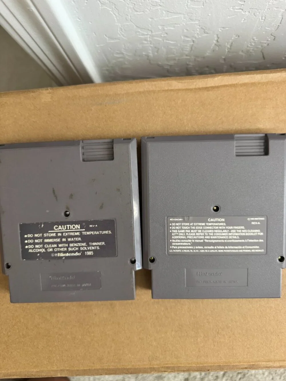 Nintendo NES Tetris & Tetris 2 Authentic Tested Working Game Lot Bundle